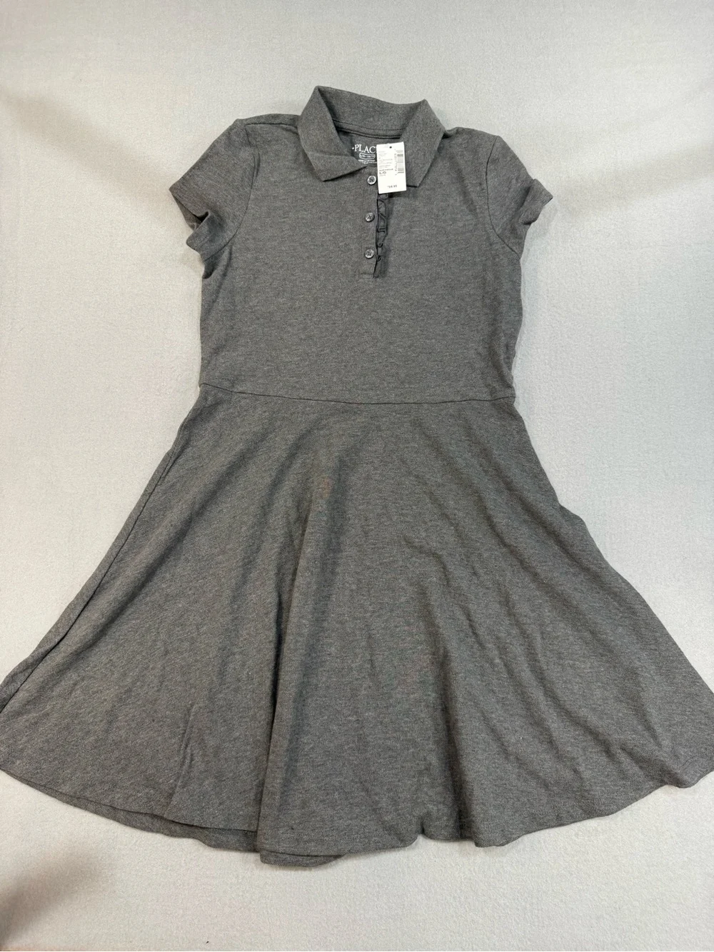 The Children's Place Gray Polo Skater Dress